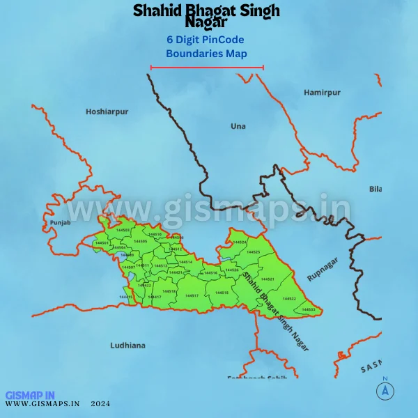 Shahid_Bhagat_Singh_Nagar_PincodeBoundaries_Map